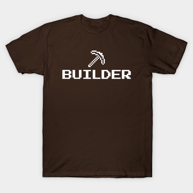 Builder Bits Pixel T-Shirt by notami